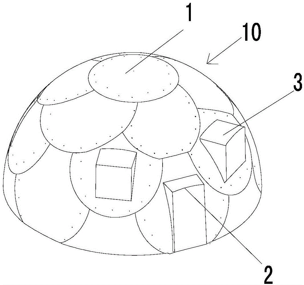 Hemispherical mobile house