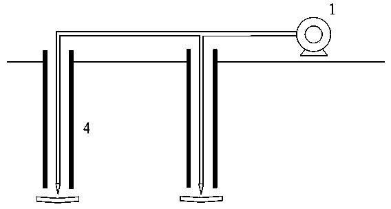 Underground water in-situ restoration device based on synchronous shattering and hydrodynamic circulating