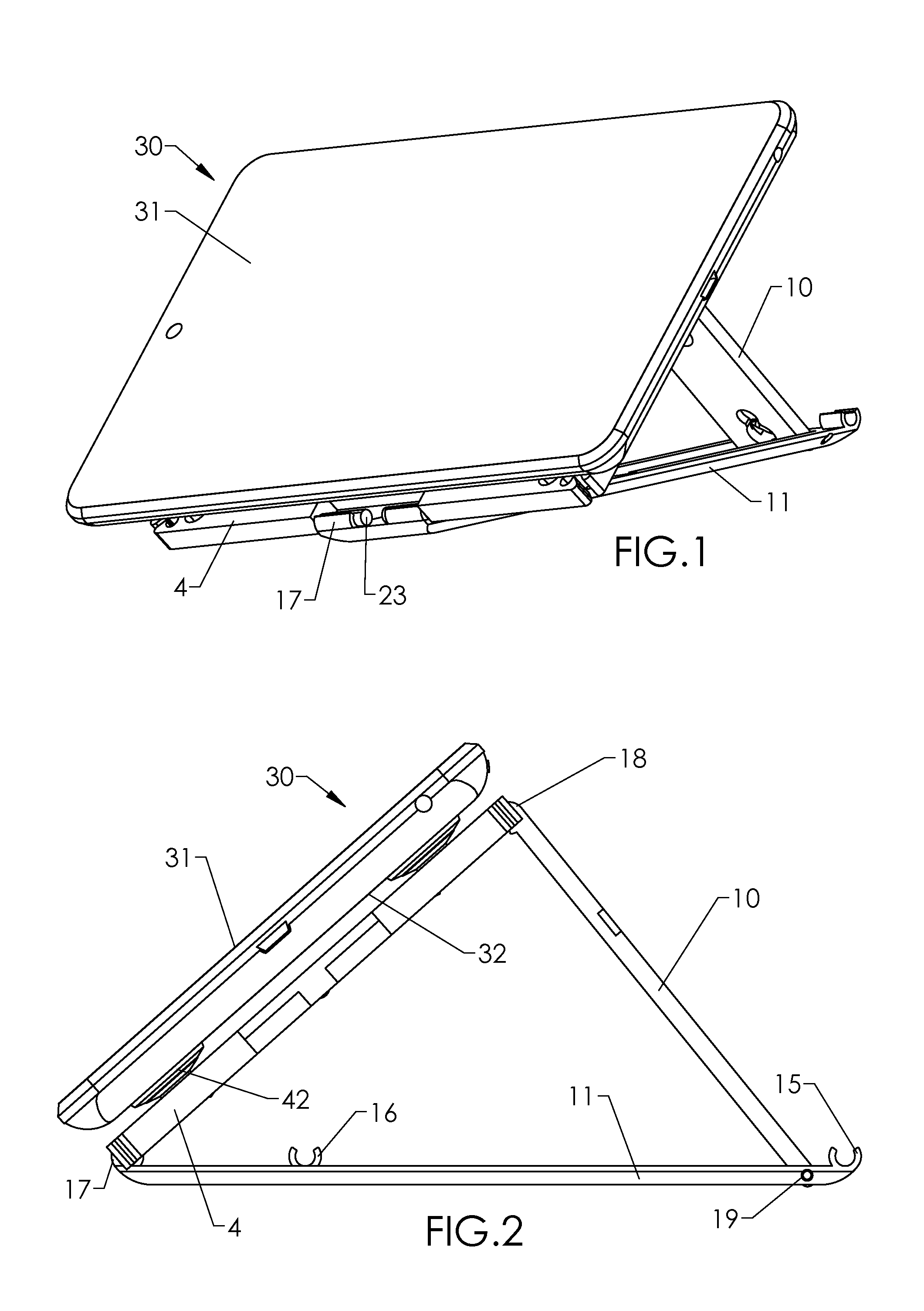 Multiple suction cup attachment platform: securing an electronic device on a vertical surface