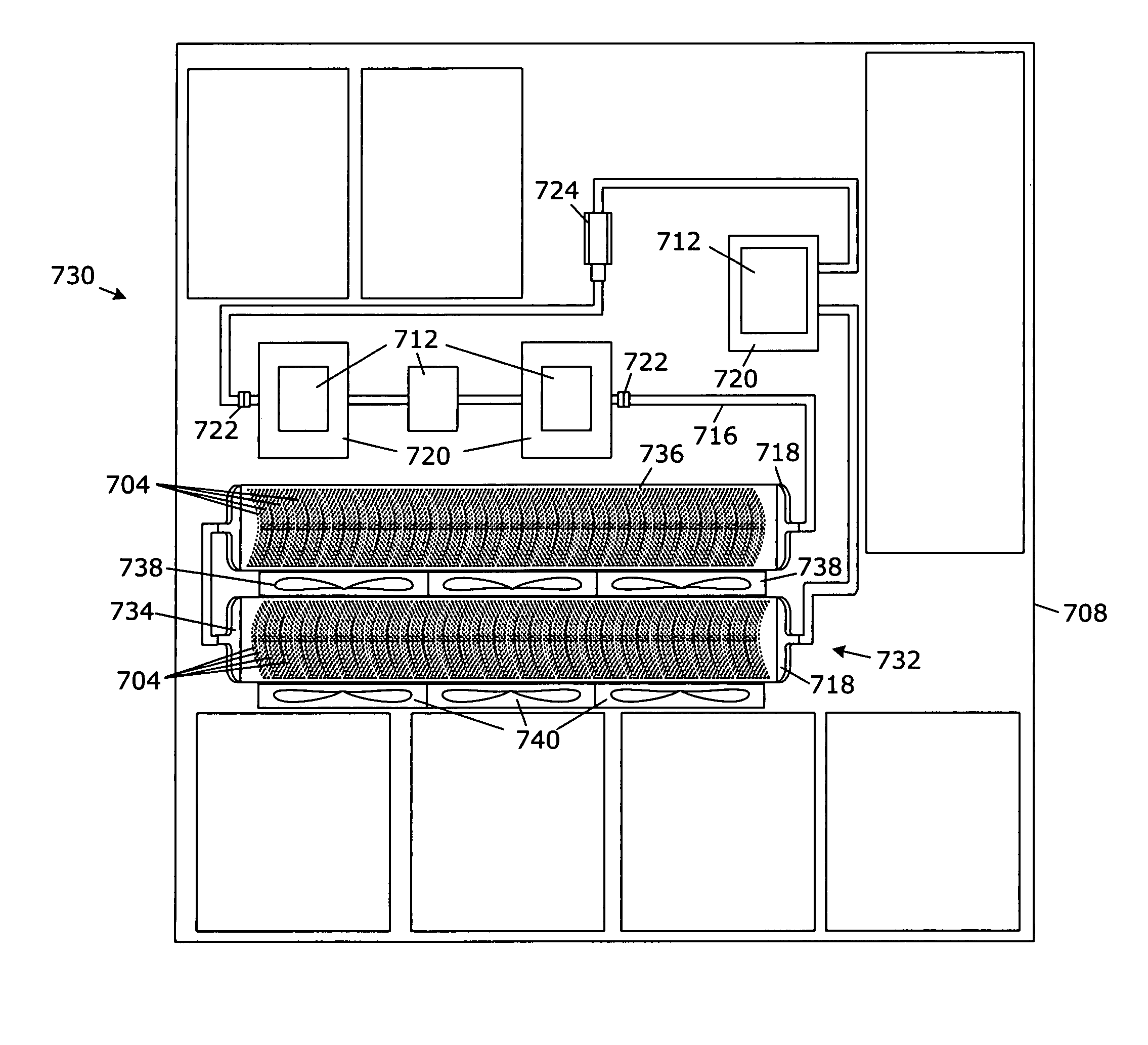 Heat exchanger including flow straightening fins