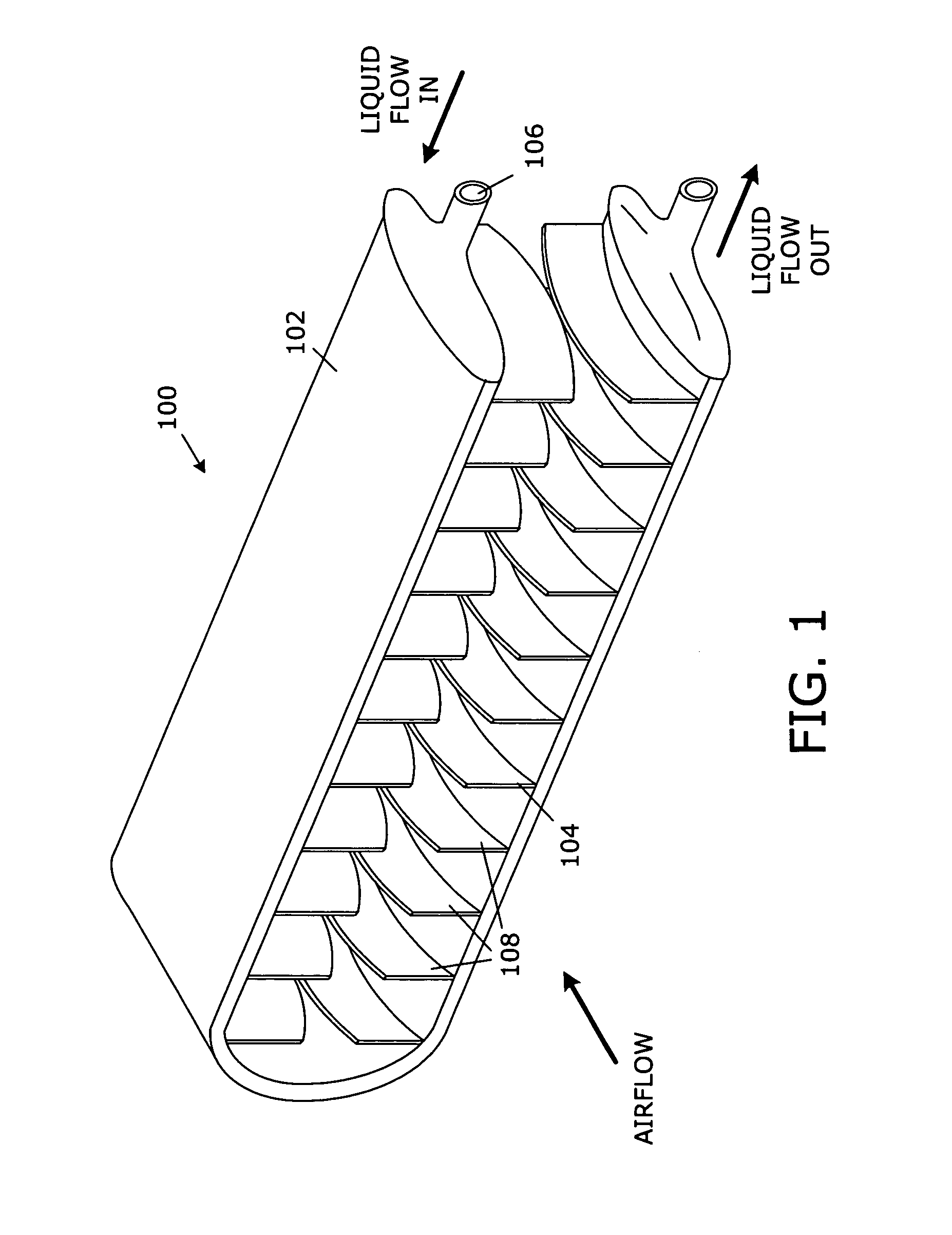 Heat exchanger including flow straightening fins