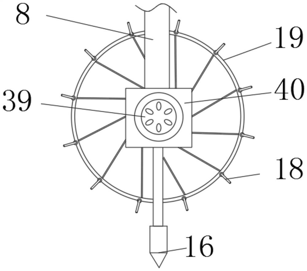 Efficient impurity removal device for medium-frequency induction smelting furnace