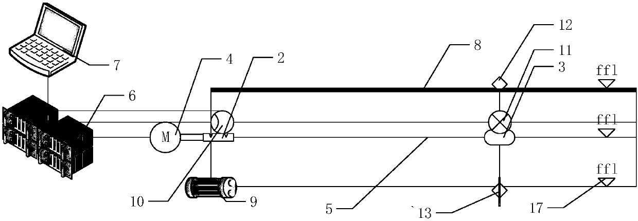 Liquidometer on-site detecting system and method for high-voltage direct-current converter valve cooling system