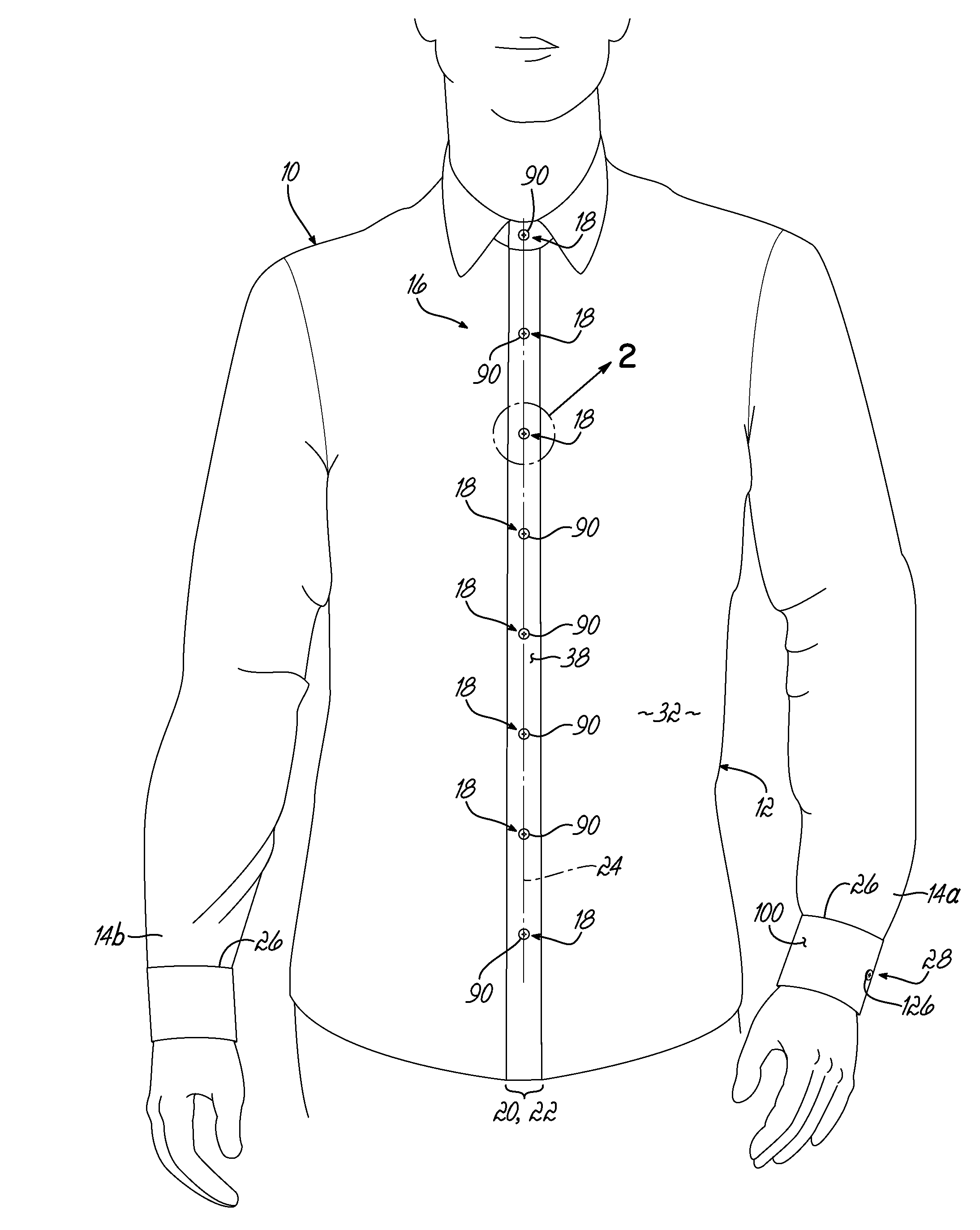 Article of Clothing Having Magnetic Fastening Assemblies