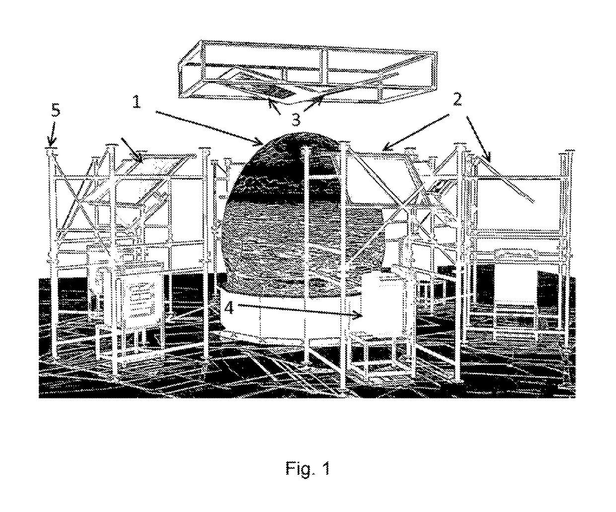 Aspherical dome display and method of rear projection