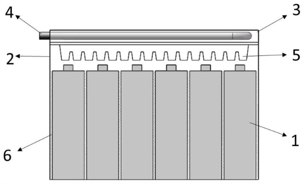 Two-phase immersed battery liquid cooling device for storing energy by utilizing phase change material