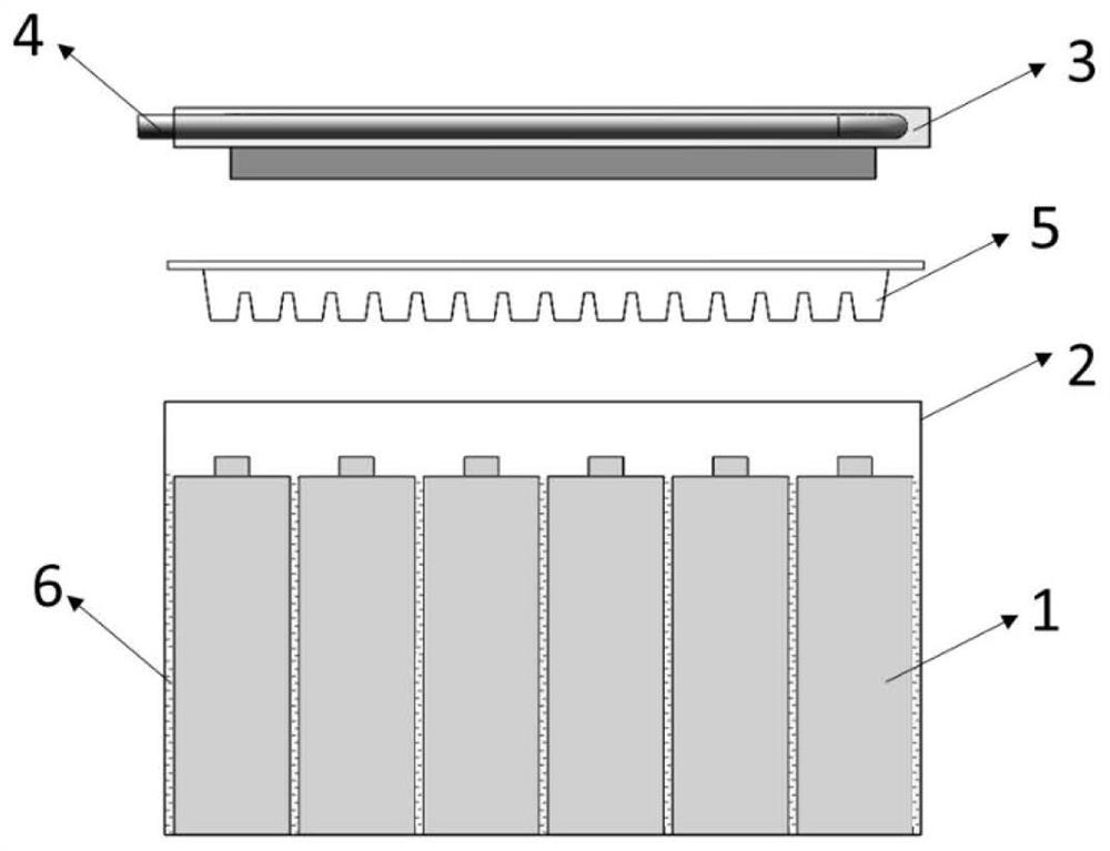 Two-phase immersed battery liquid cooling device for storing energy by utilizing phase change material