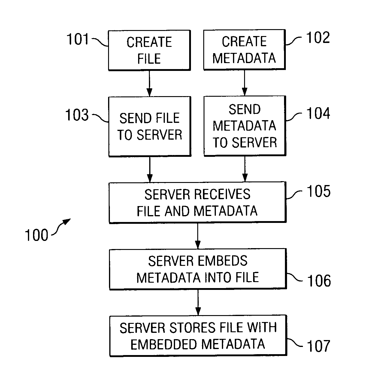 System and method for defining and inserting metadata attributes in files