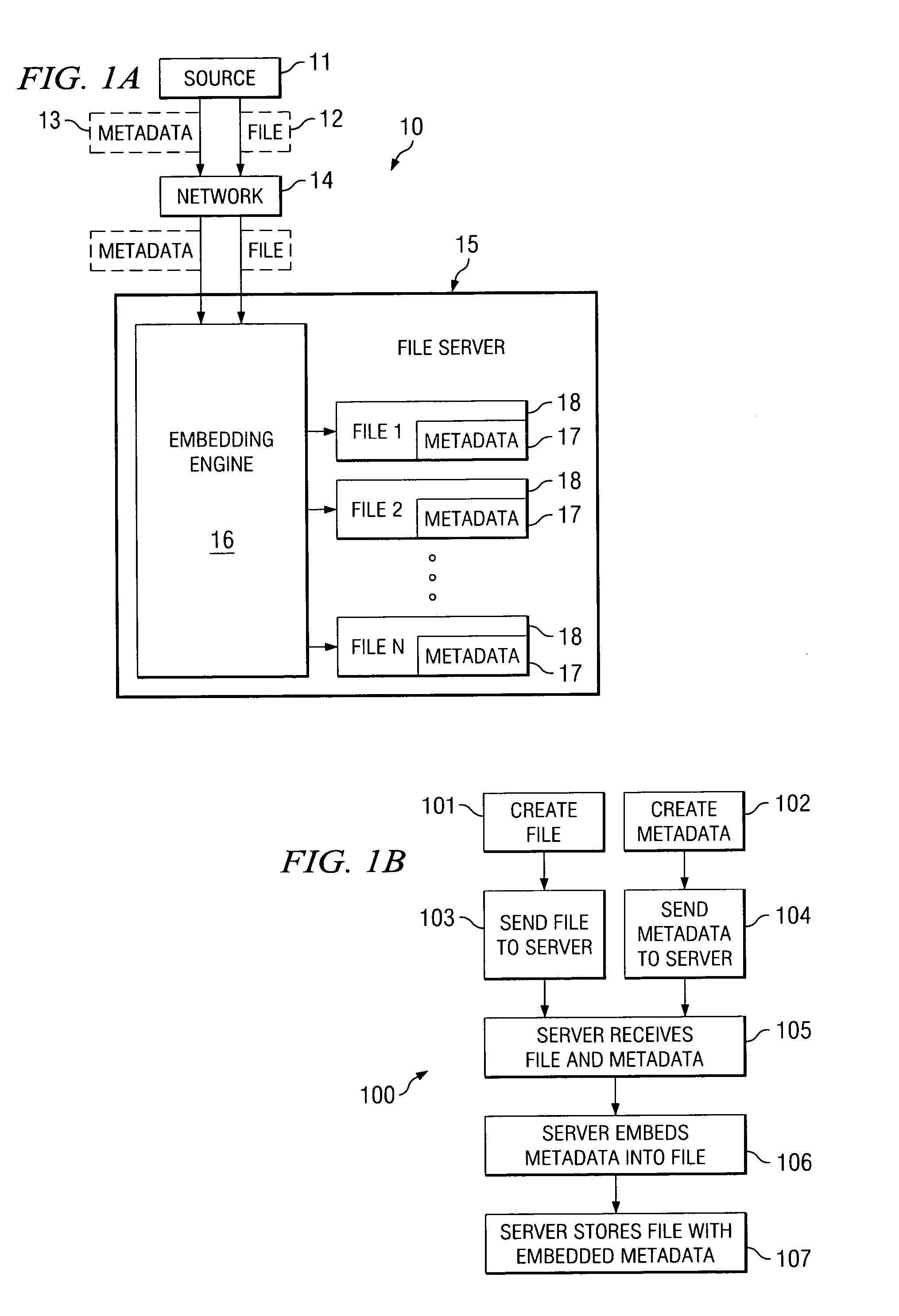 System and method for defining and inserting metadata attributes in files