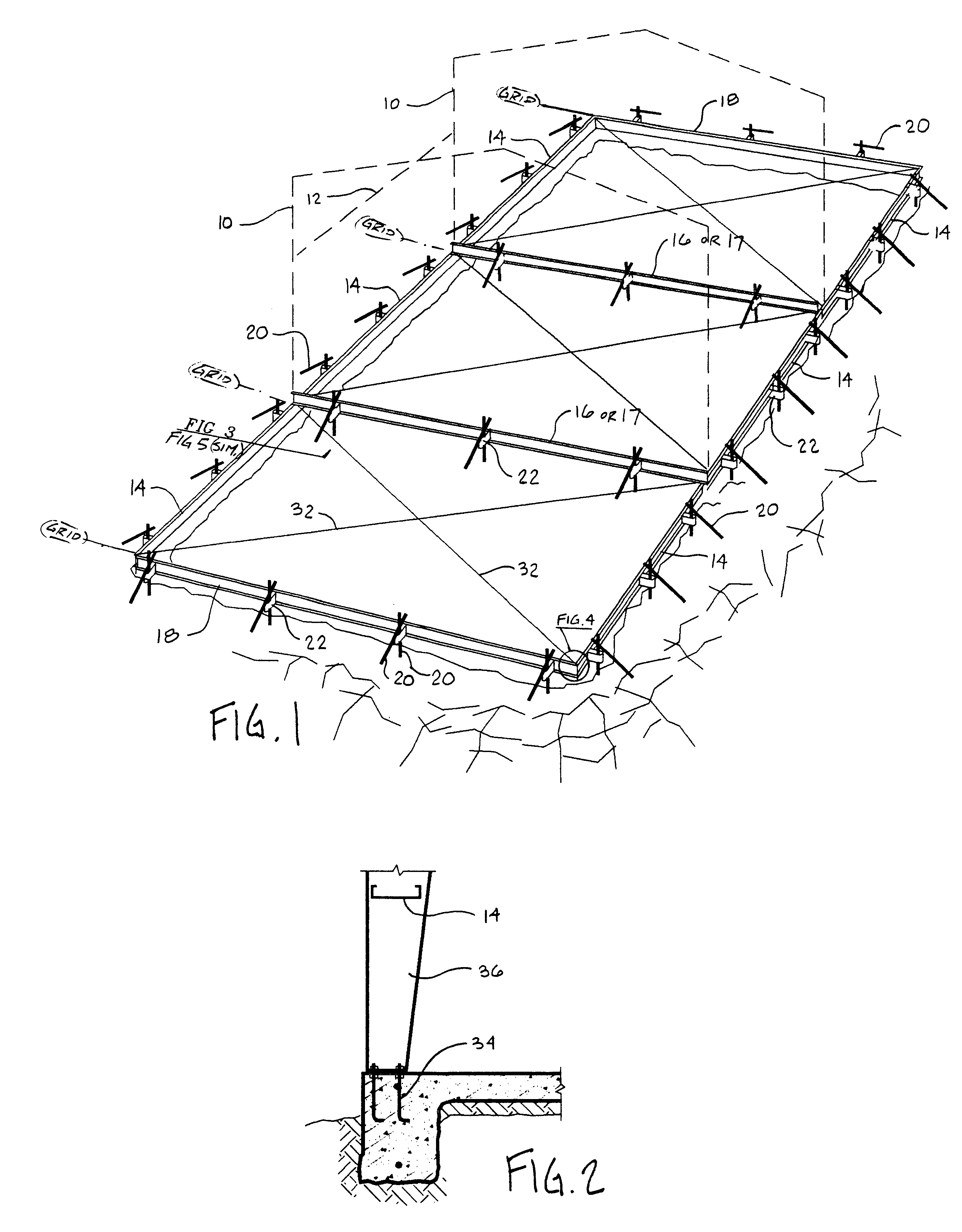 Slab foundation construction fixture, particularly as adapts standard girts for pre-use as foundation forms