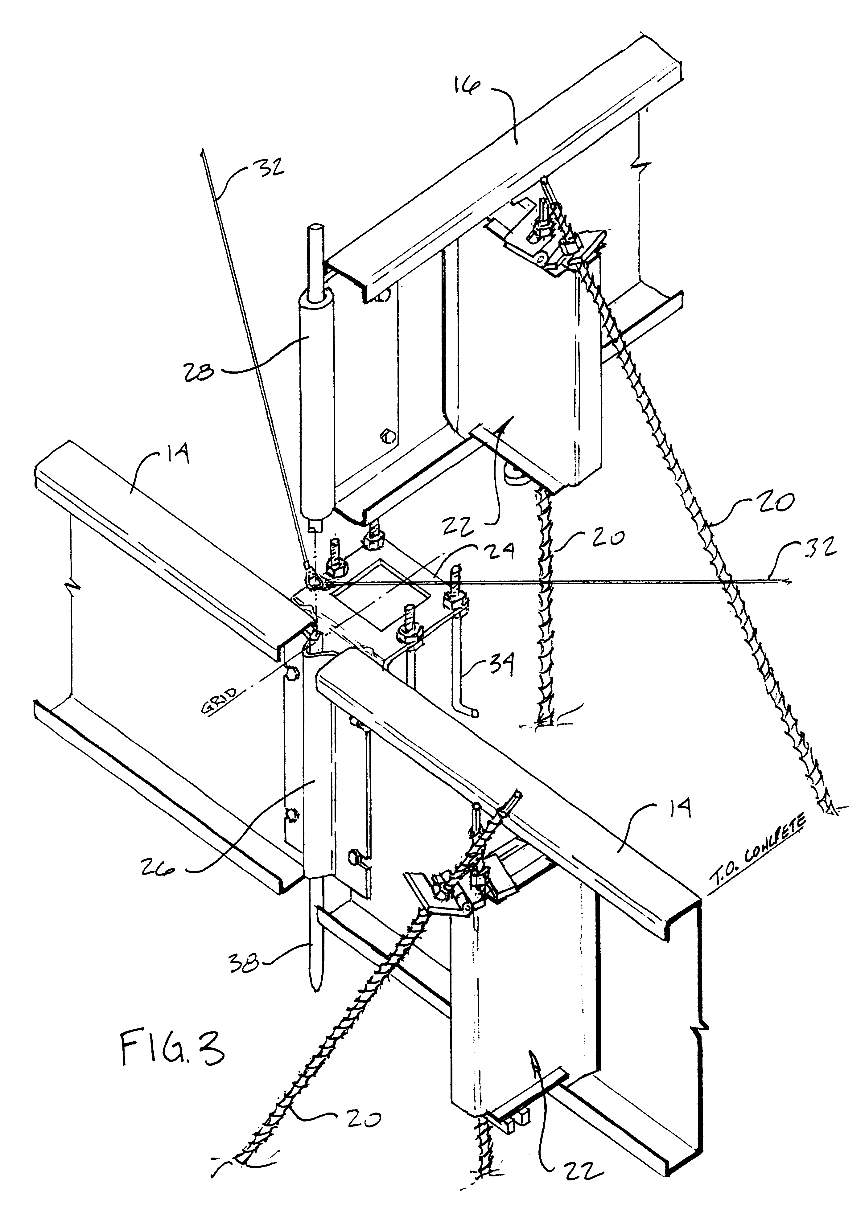 Slab foundation construction fixture, particularly as adapts standard girts for pre-use as foundation forms