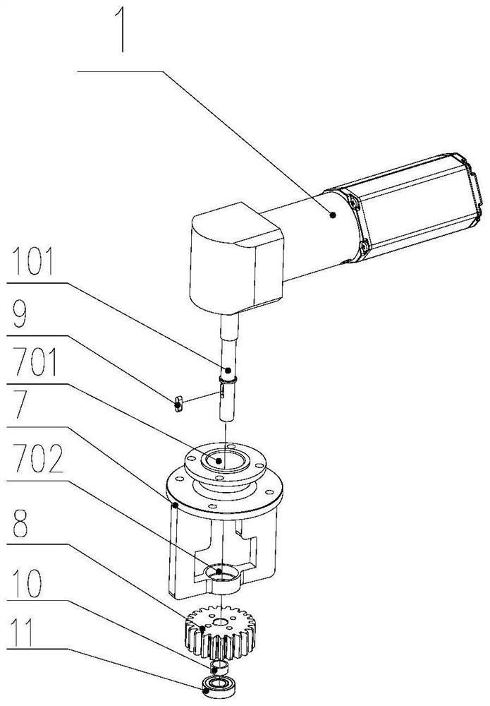 Platform door drive unit