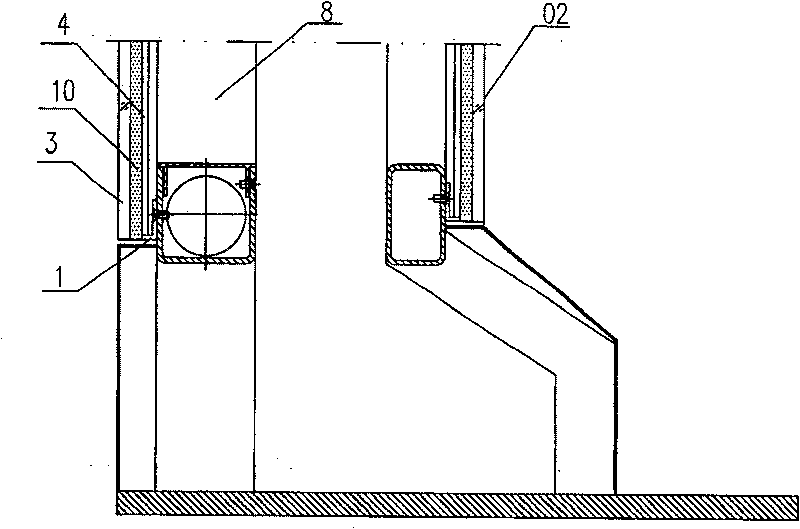 Mounting structure for fix driving door glass panel and mounting method thereof