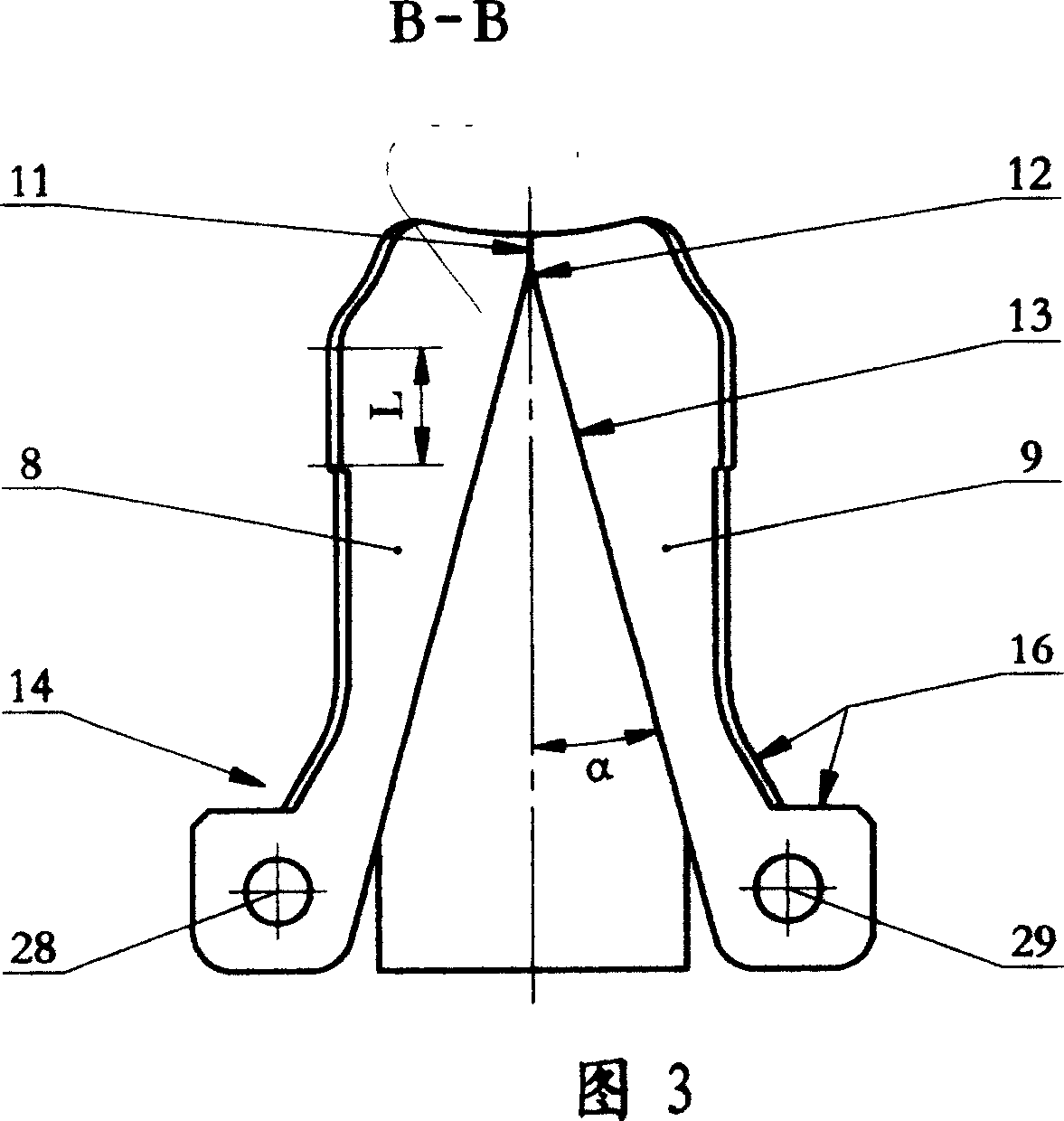 Quartered core device and its application method