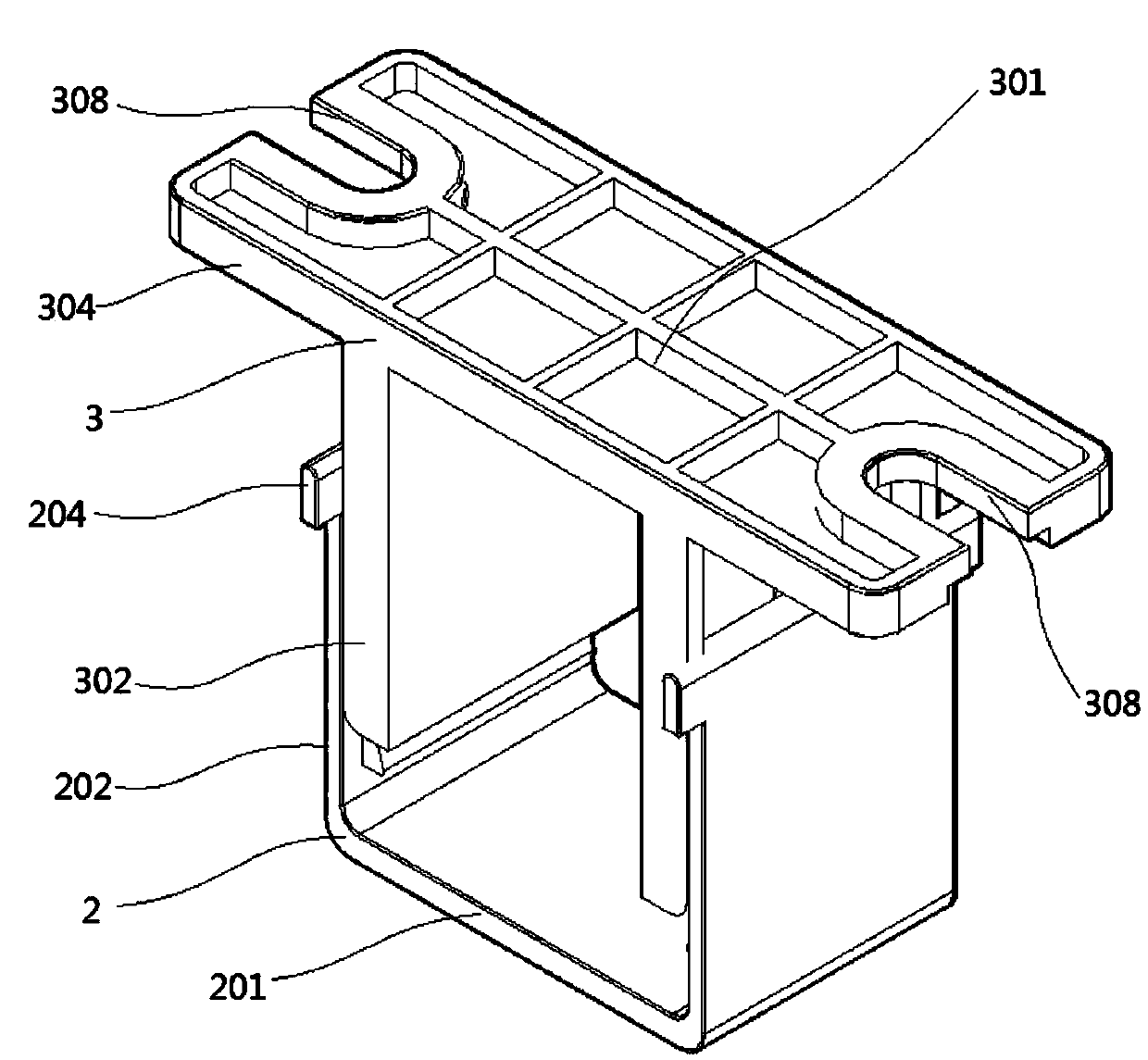 Under-table table top connecting piece provided with installing lugs