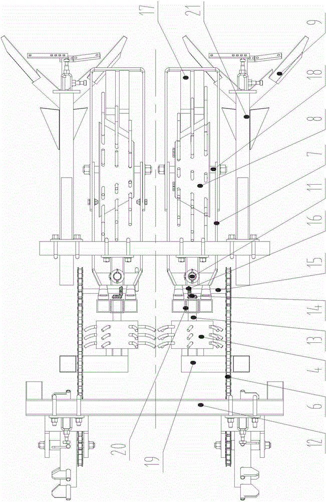 Spring-tooth retractable intertillage soil loosening and weeding unit