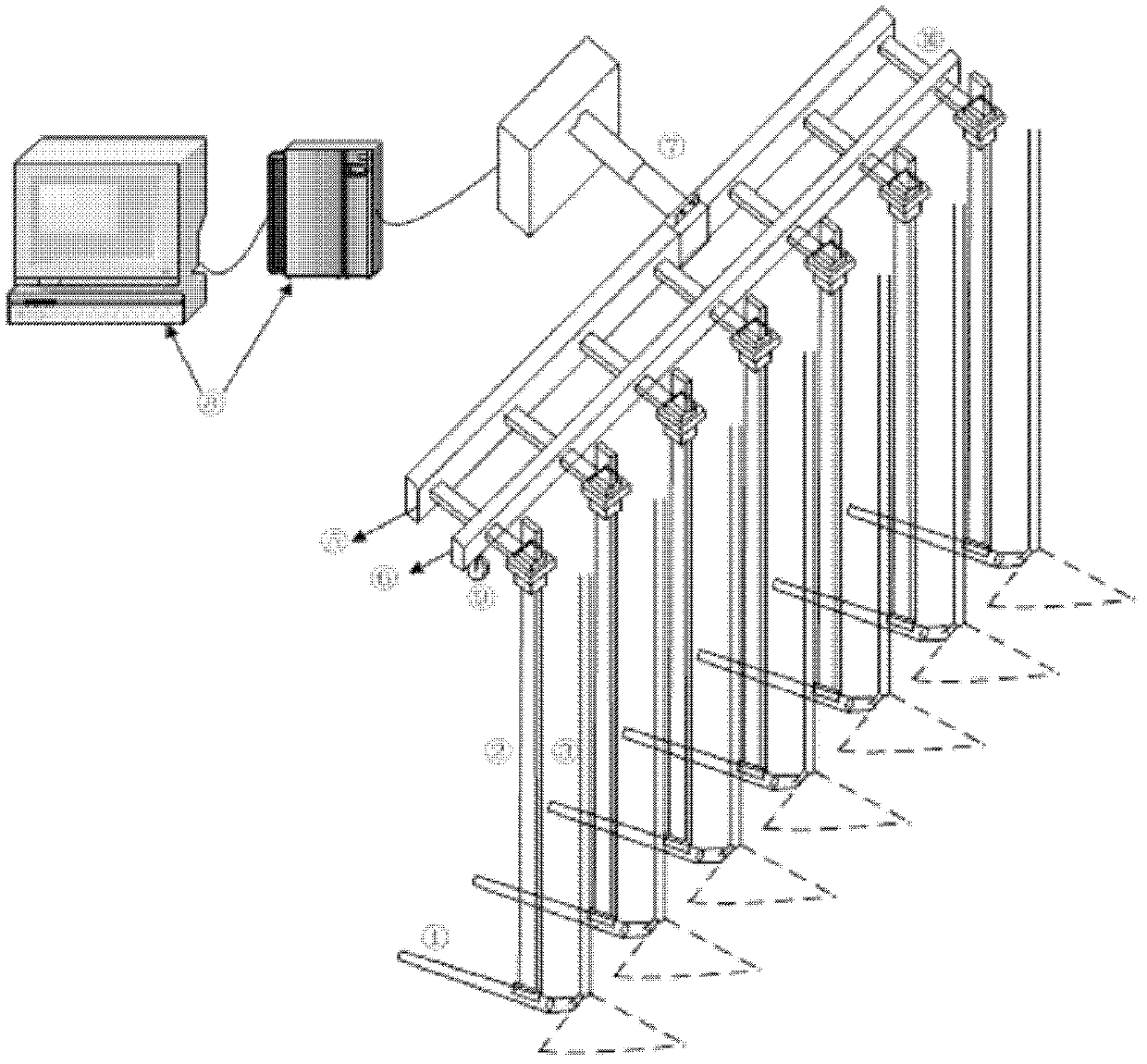 Secondary cooling water amplitude-cutting control method of slab continuous casting machine