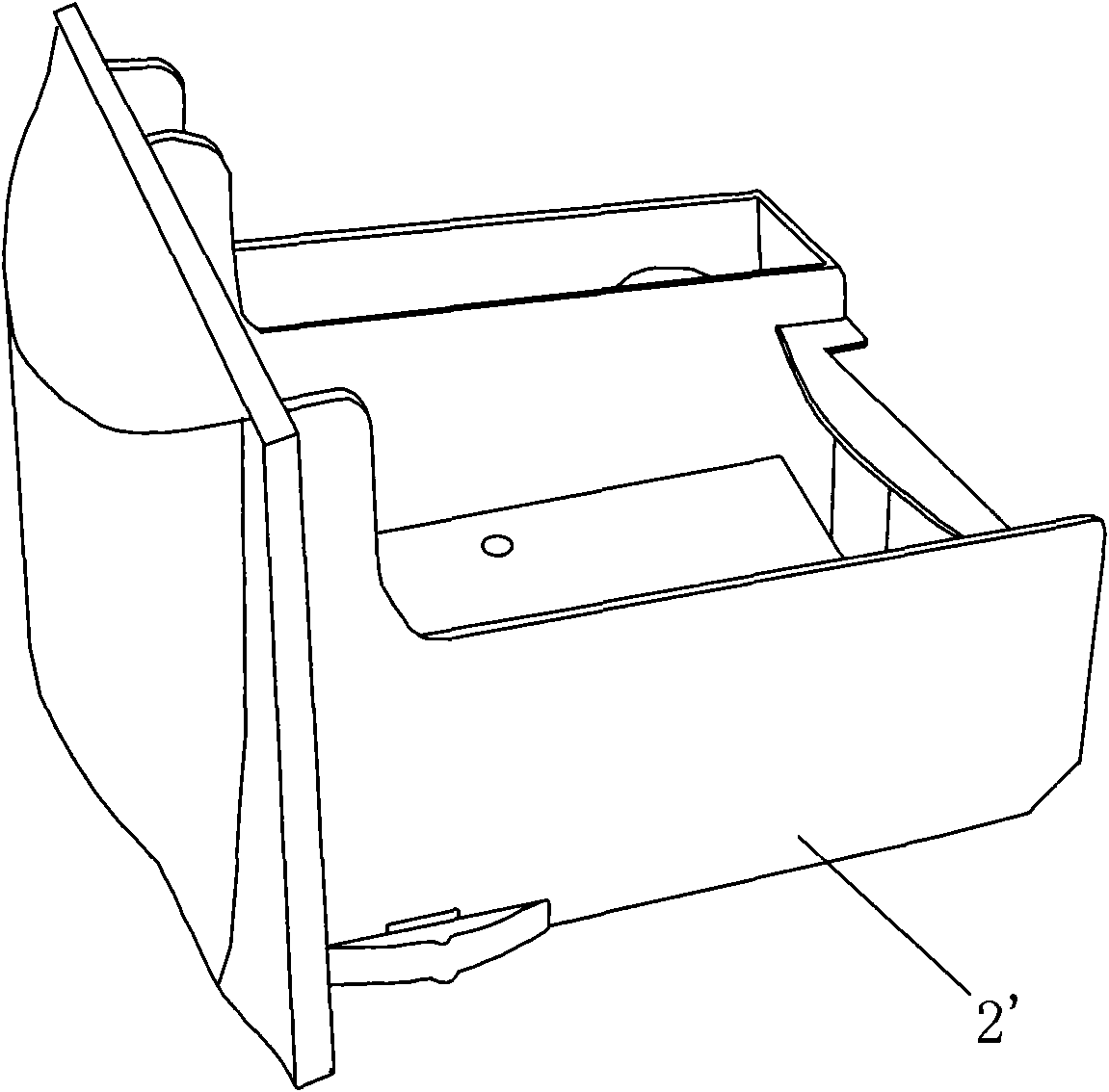 Water box device for washing machine to limit, guide and adjust path of water flow