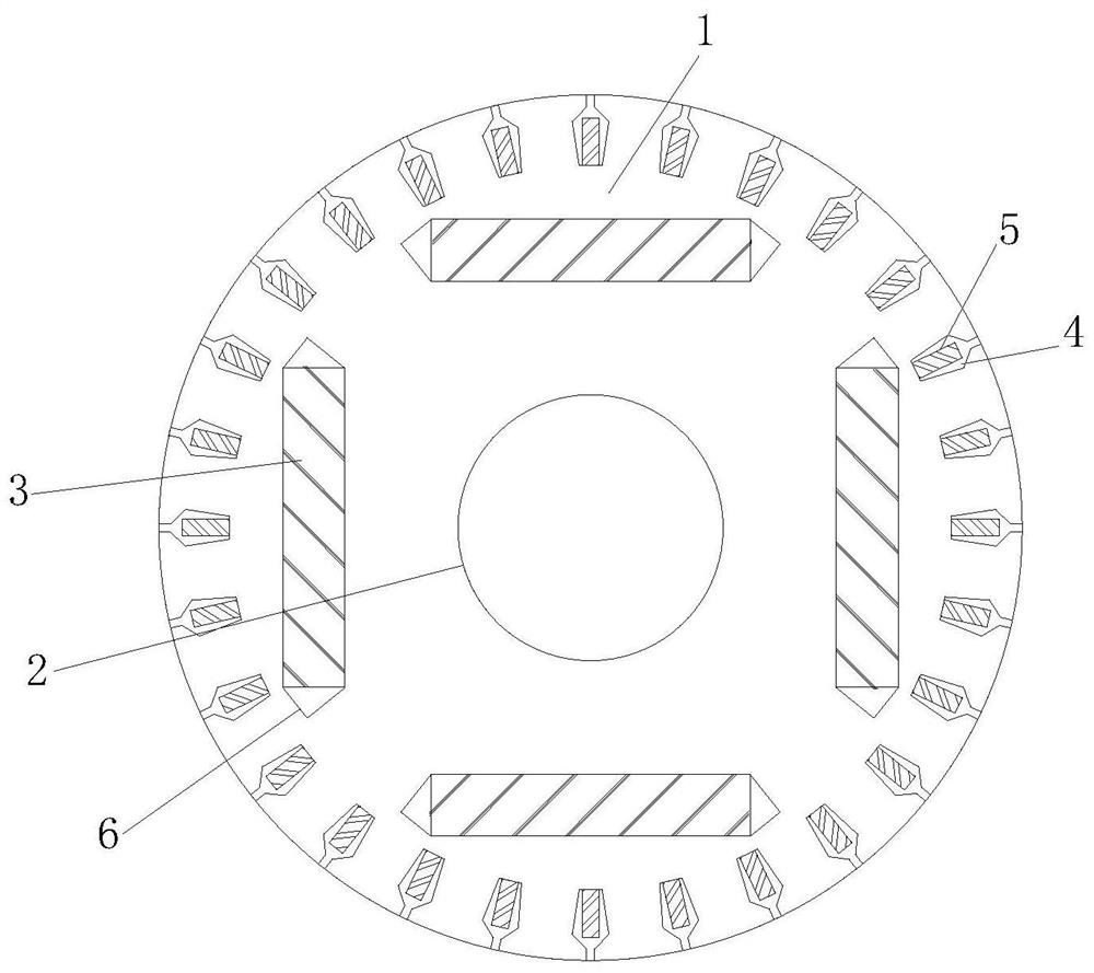 Self-starting permanent magnet motor suitable for fans and constant-torque loads