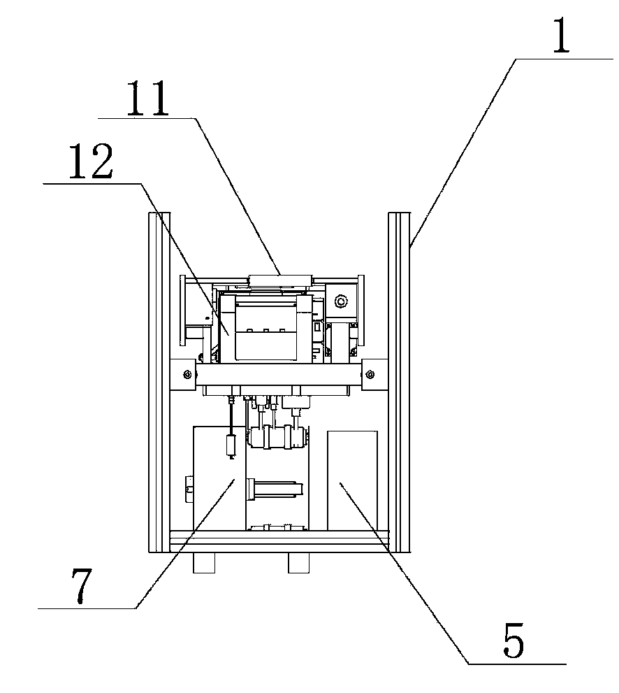 A labelling device for printing label on line