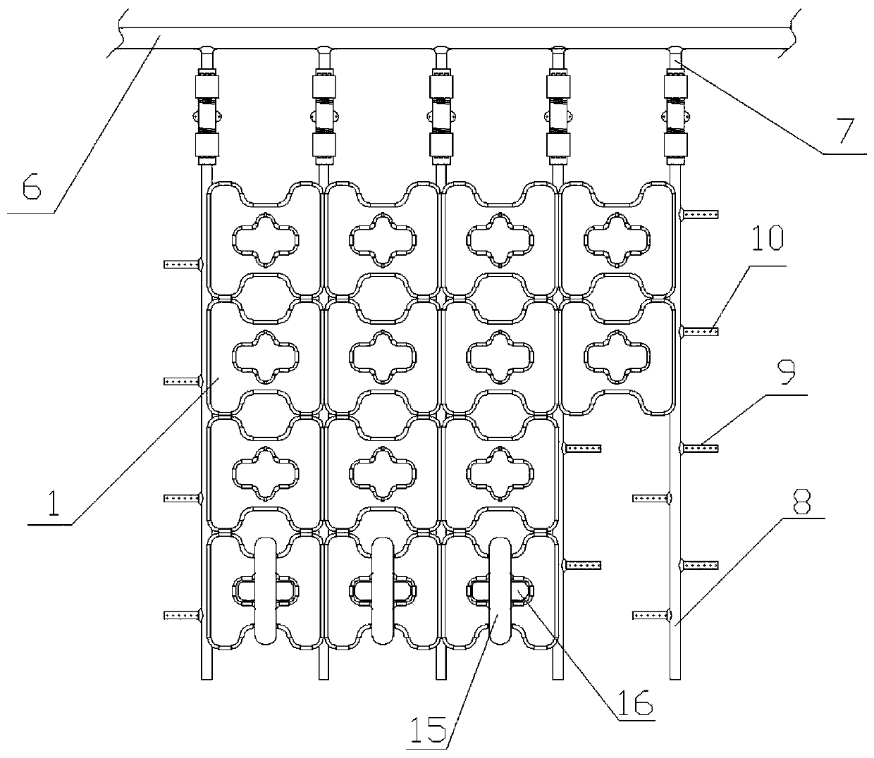 Slope water and soil conservation structure for ecological landscape restoration and construction method thereof