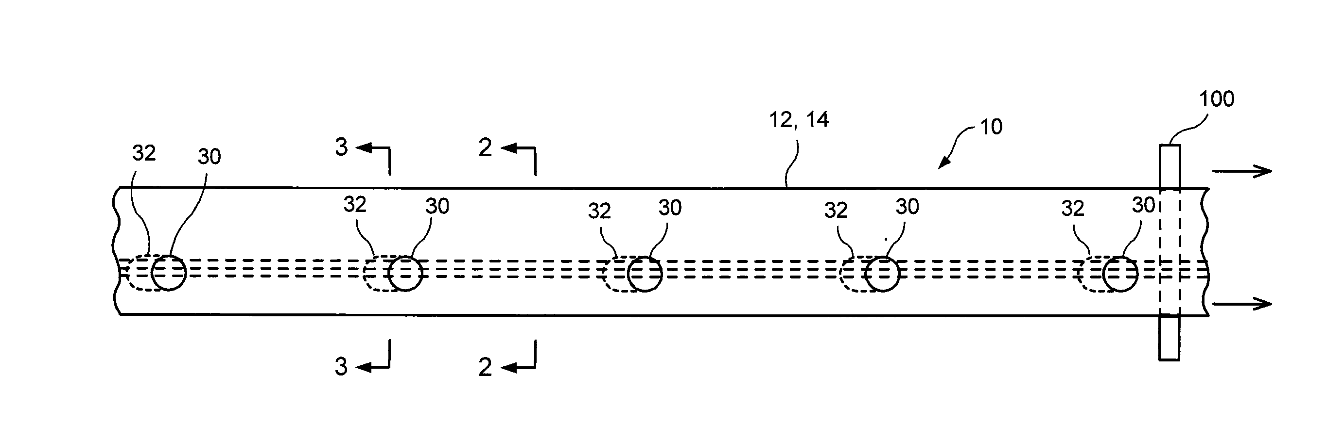 Zipper hole punch treatment