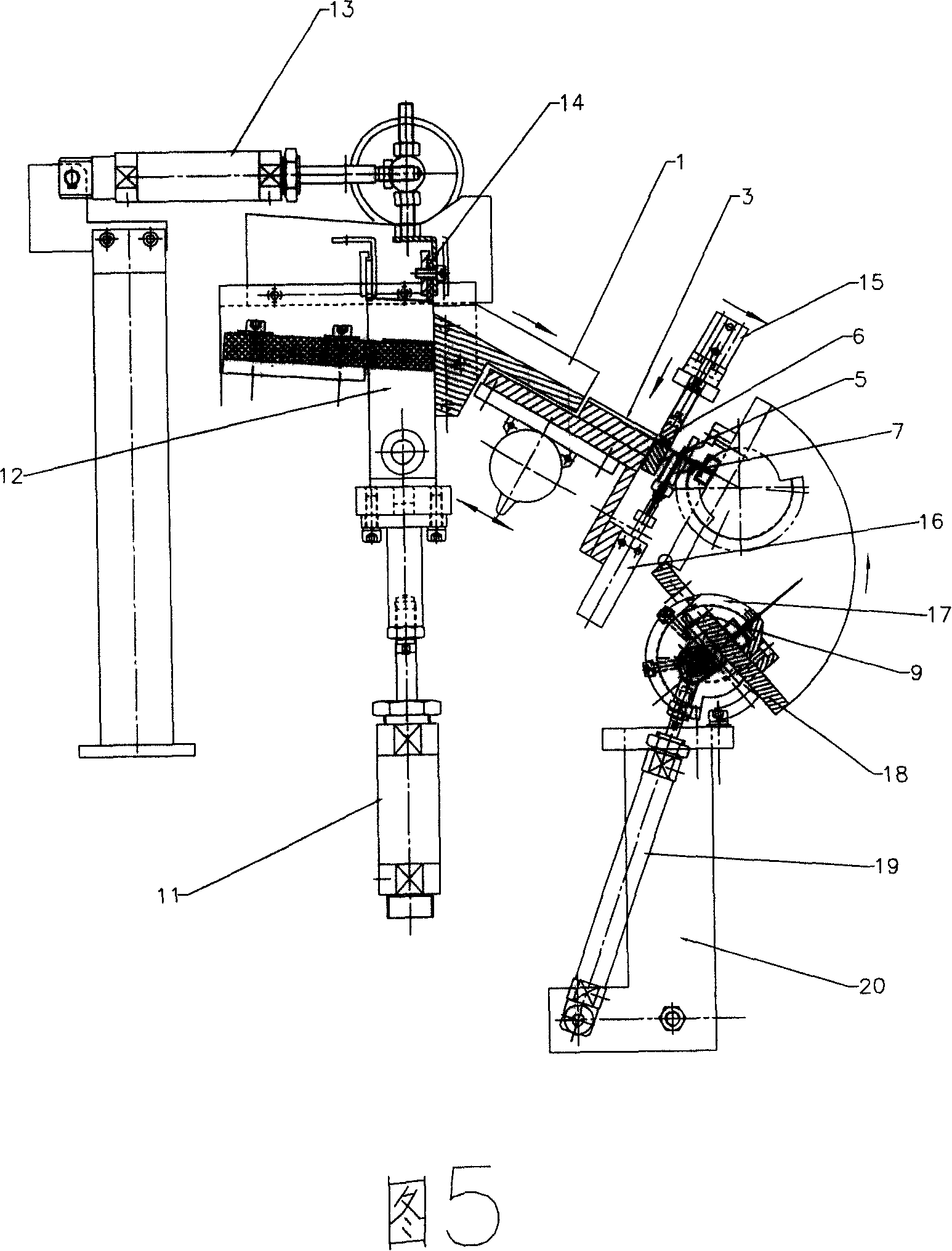 Transfusion needle mechanical needle tube mounting technique and device thereof