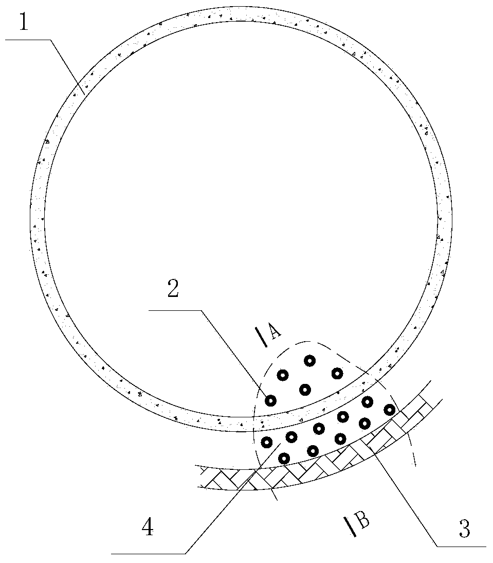 Local foundation settlement reinforcement method for steel storage tank ring wall foundation