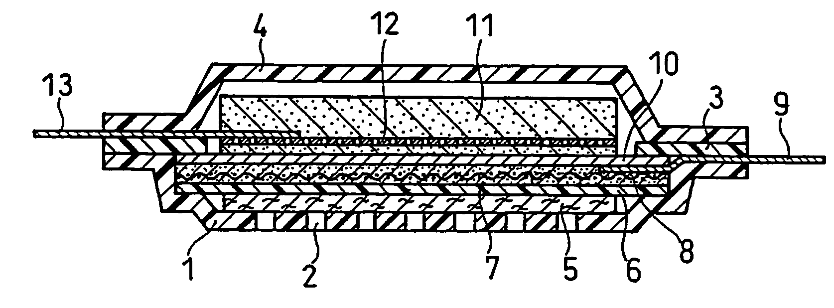 Thin film for package of alkaline battery and thin air battery using the same