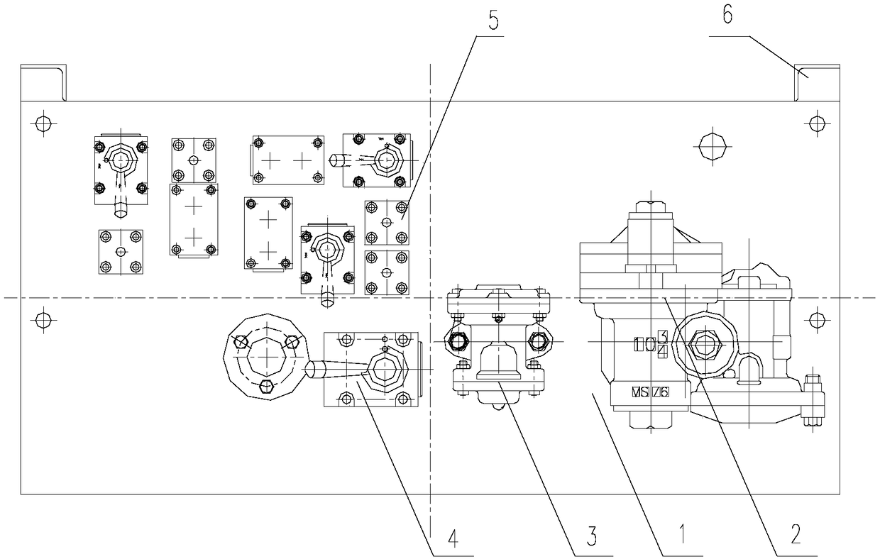 Integrated air braking device for rail vehicles