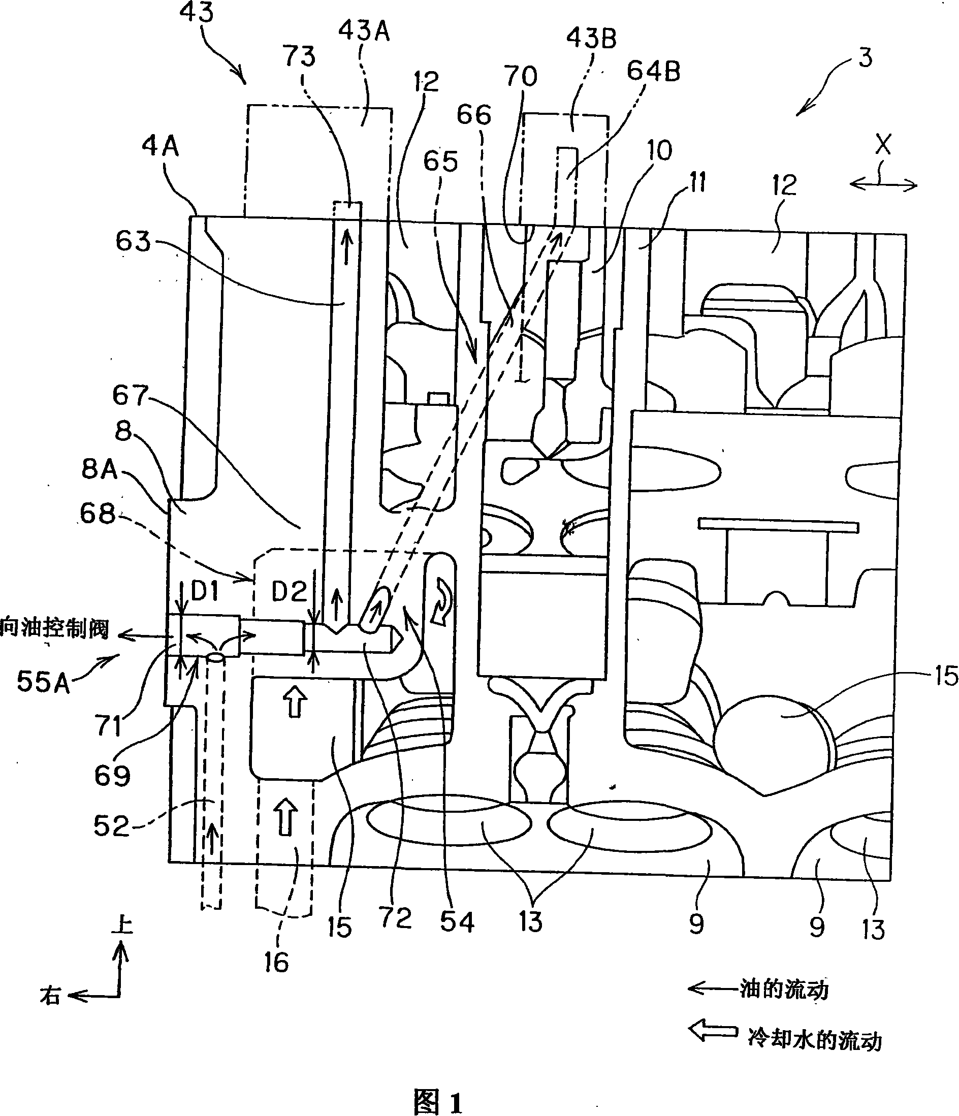 Engine cylinder head structure