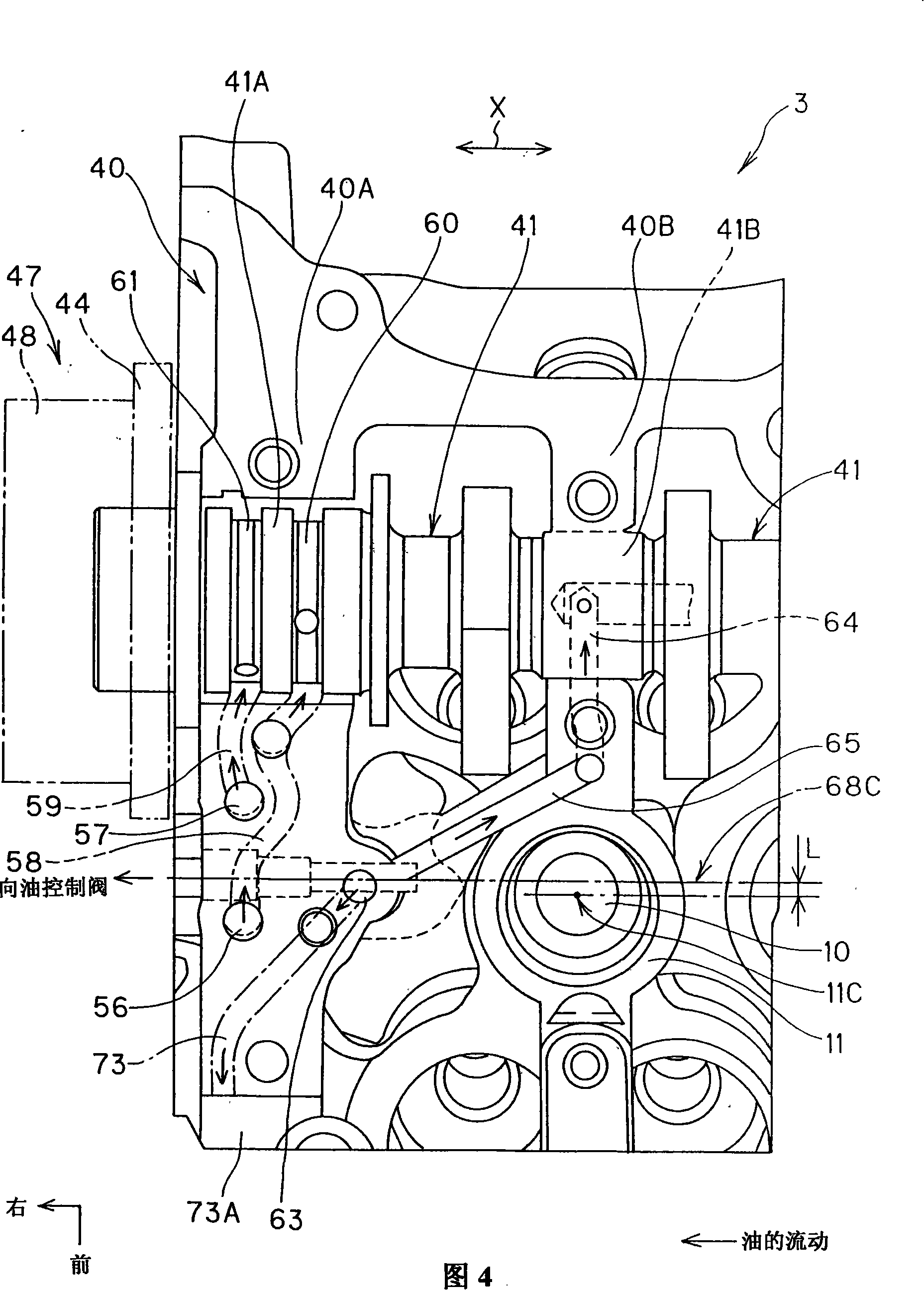 Engine cylinder head structure