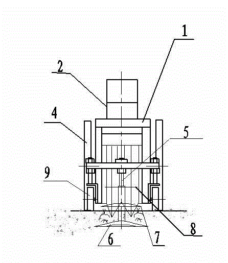 Small-size two-line garlic combine harvester