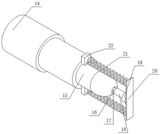 Injection molding machine nozzle and mold entry point anti-blocking device for plastic pipe fittings production