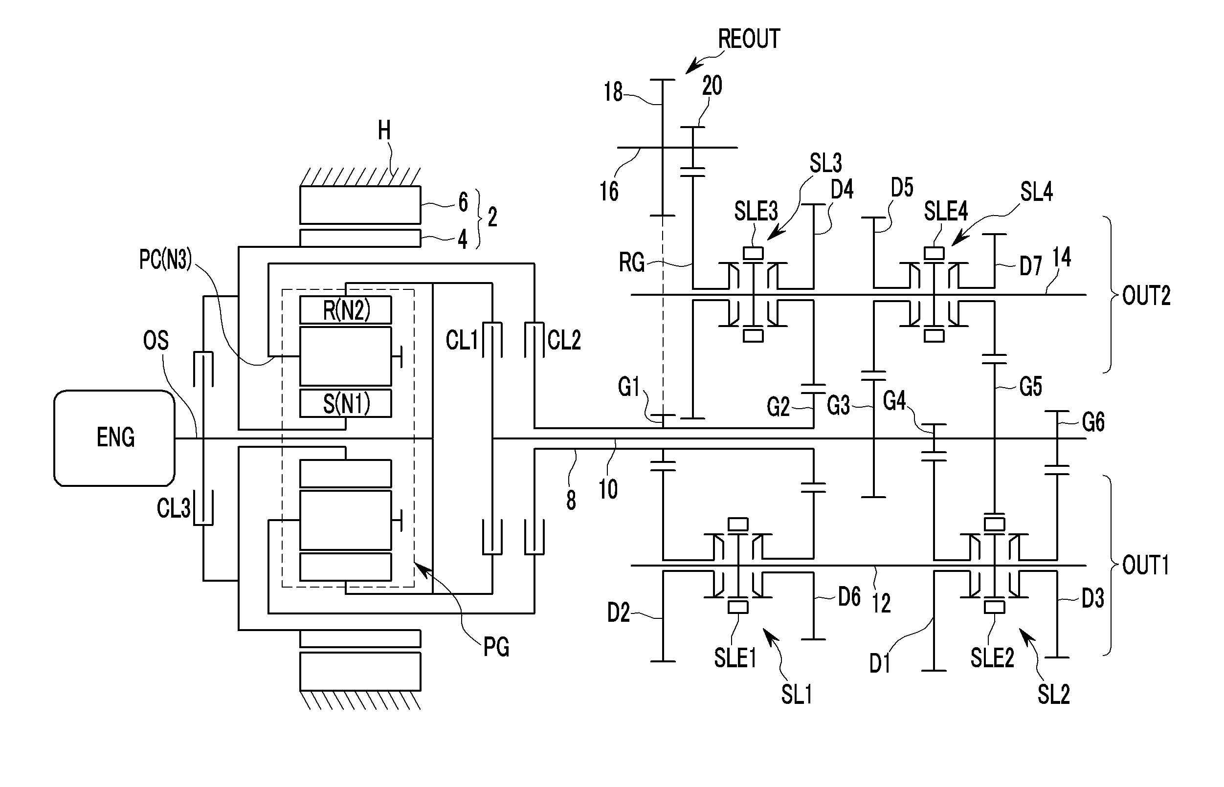 Power transmitting apparatus for vehicle