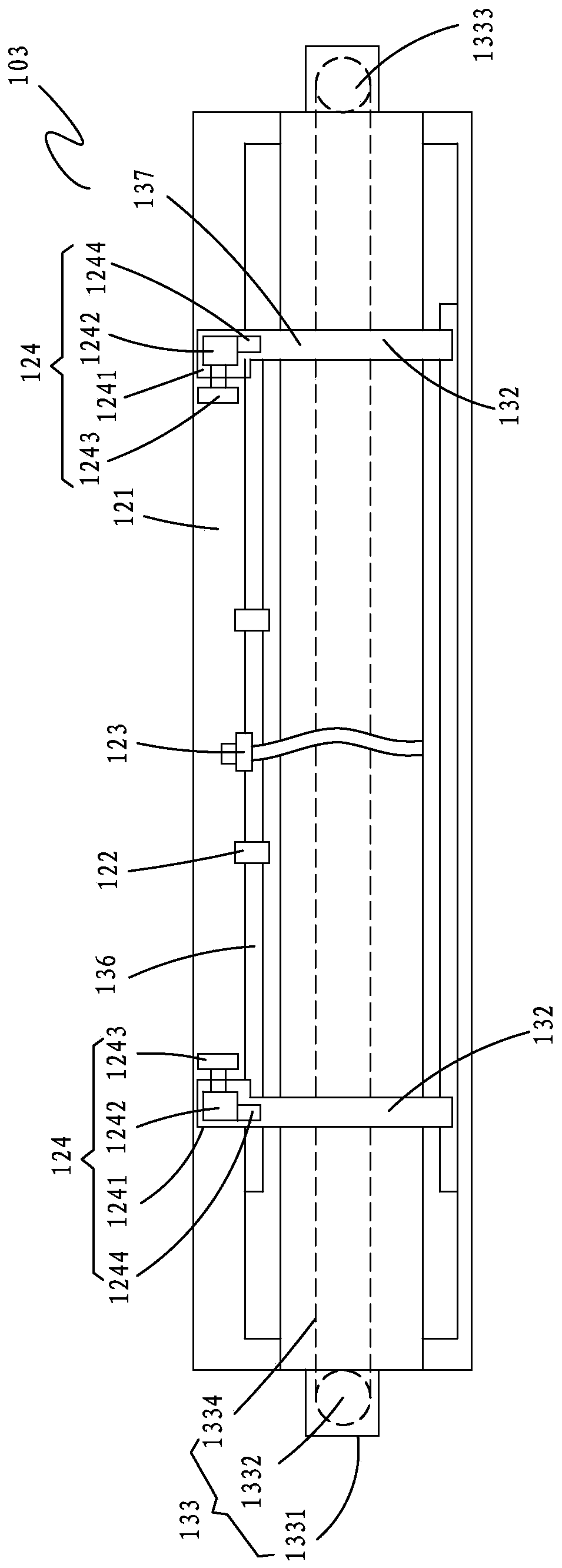 A machine tool that integrates cutting spring grooves, turning end faces, chamfering and centering holes for idler shafts