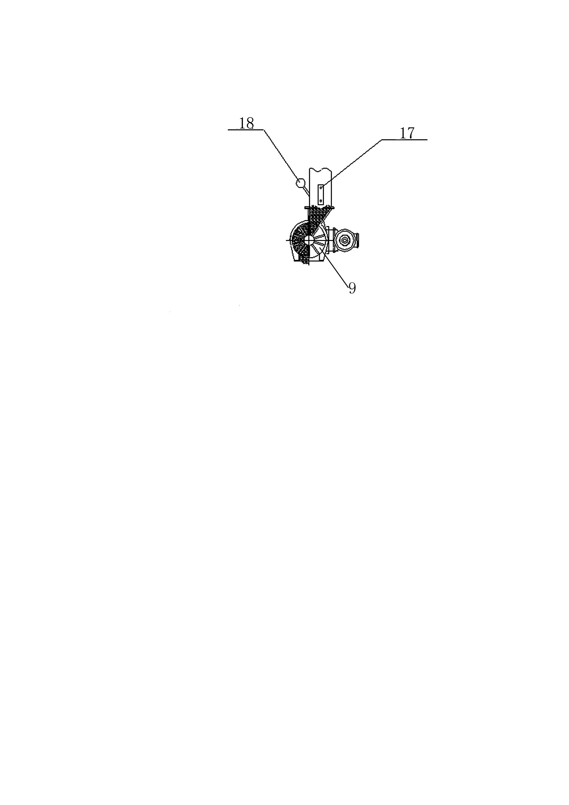 Feeding device for gas flow equipment