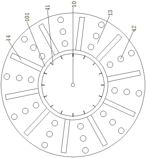 A water circulation device for sponge city landscape