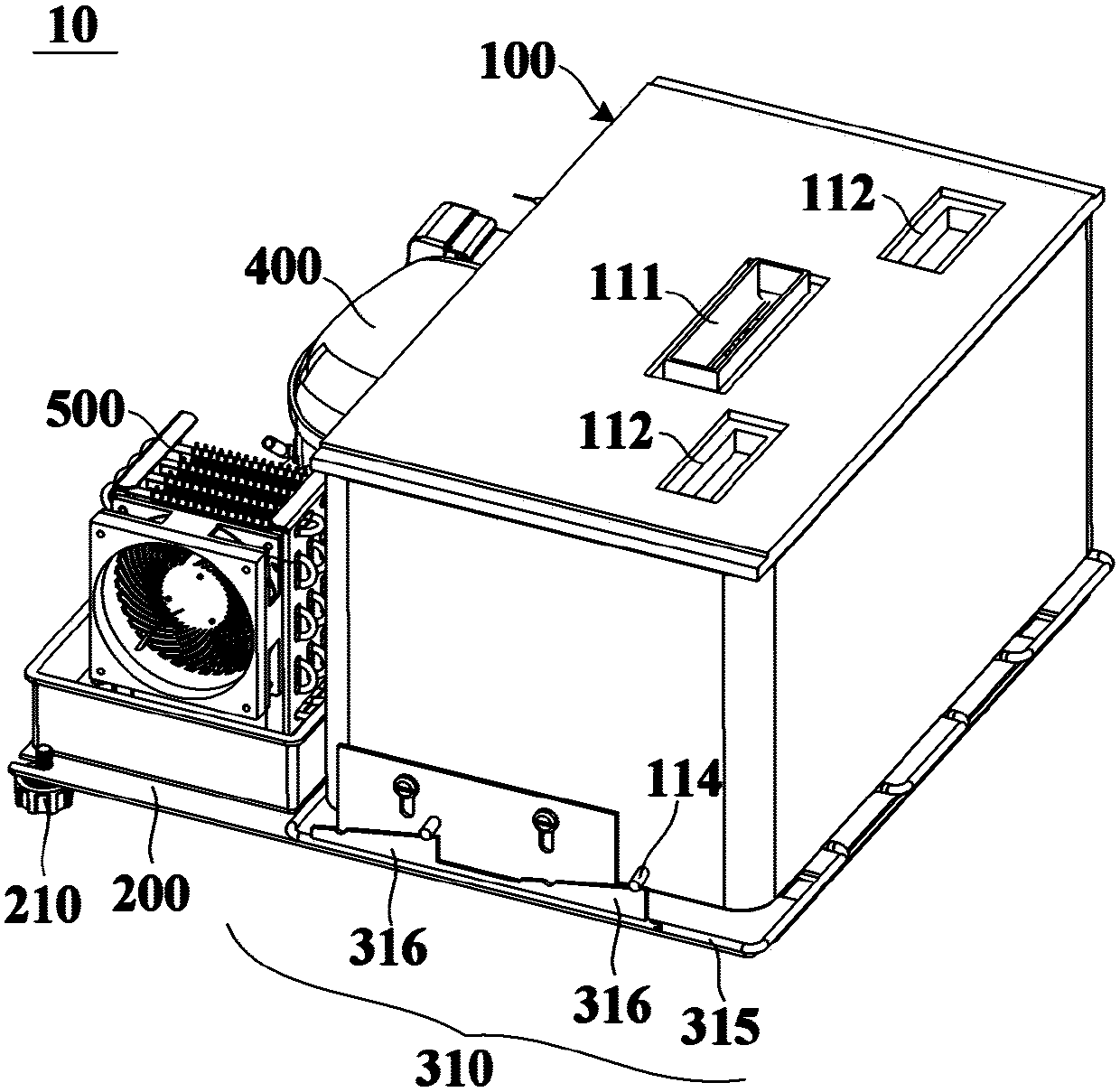 Refrigeration module for refrigerating and freezing device and refrigerating and freezing device