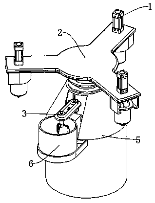 Color mixing device for graphic design