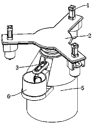 Color mixing device for graphic design