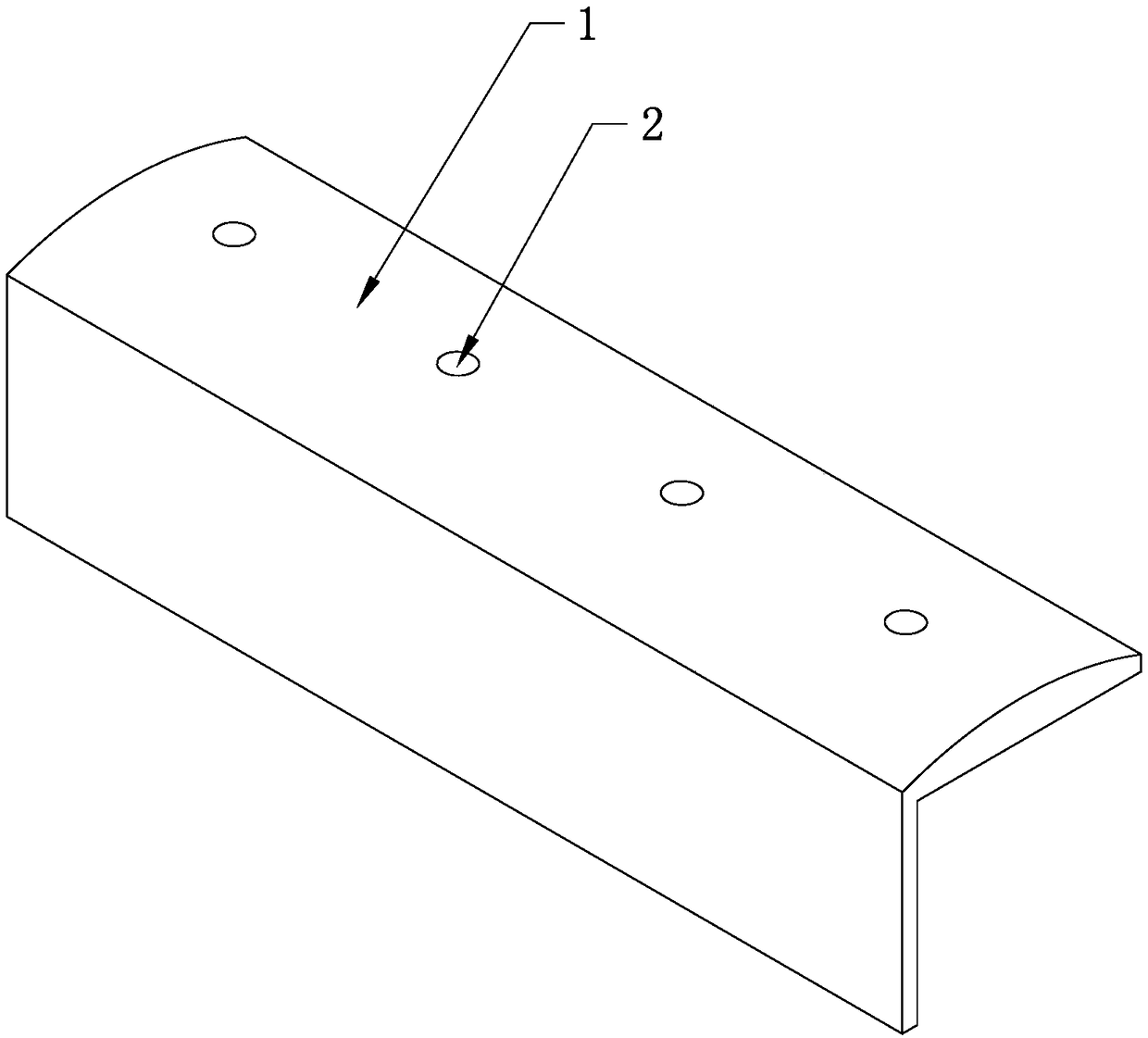 A composite material distribution network cross arm with phase color