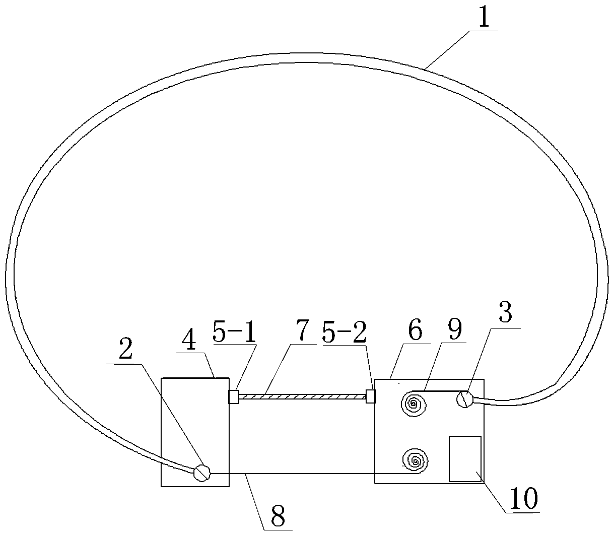 Tree diameter automatic measuring instrument