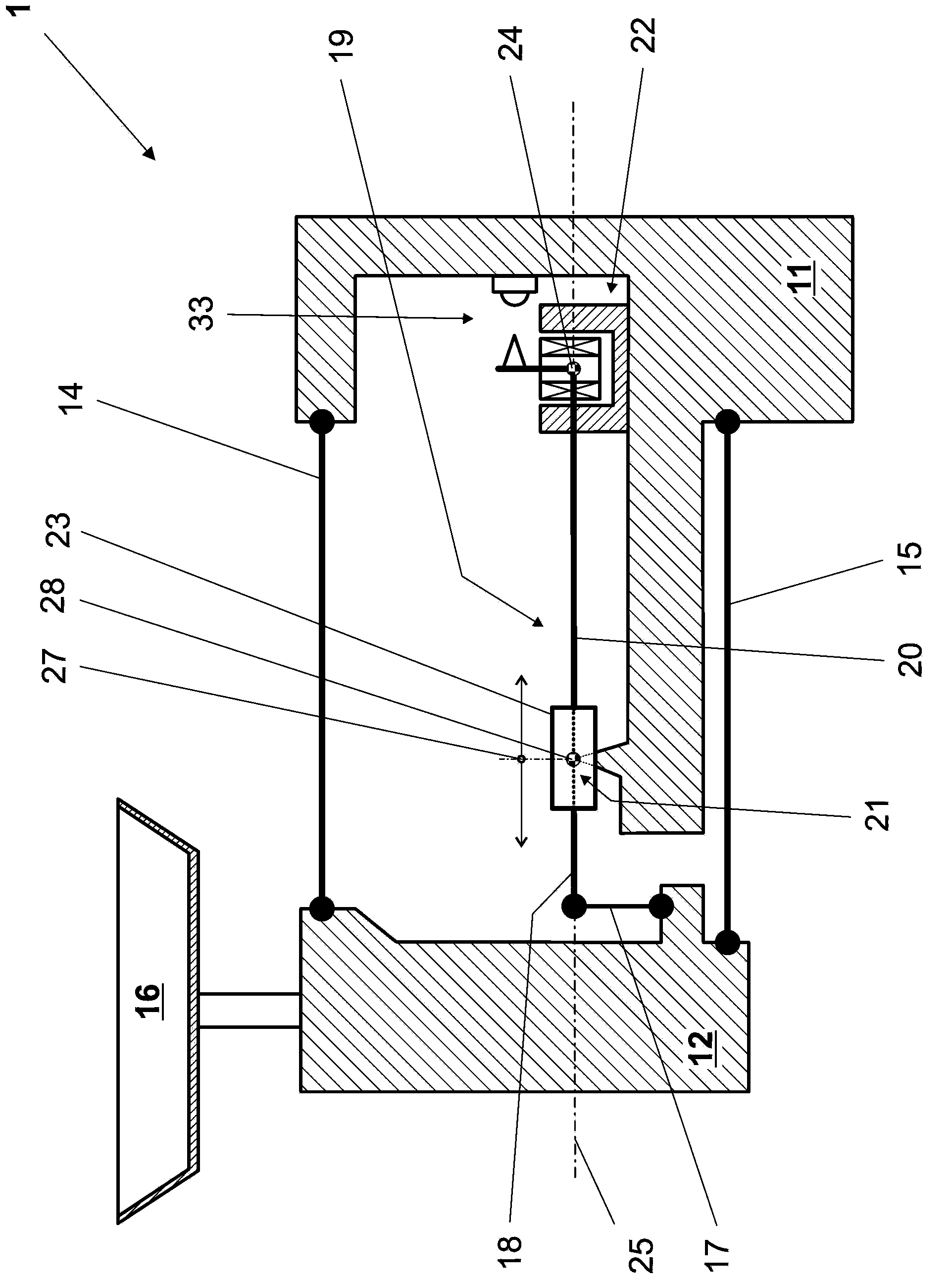 Force-measuring device with sliding weight