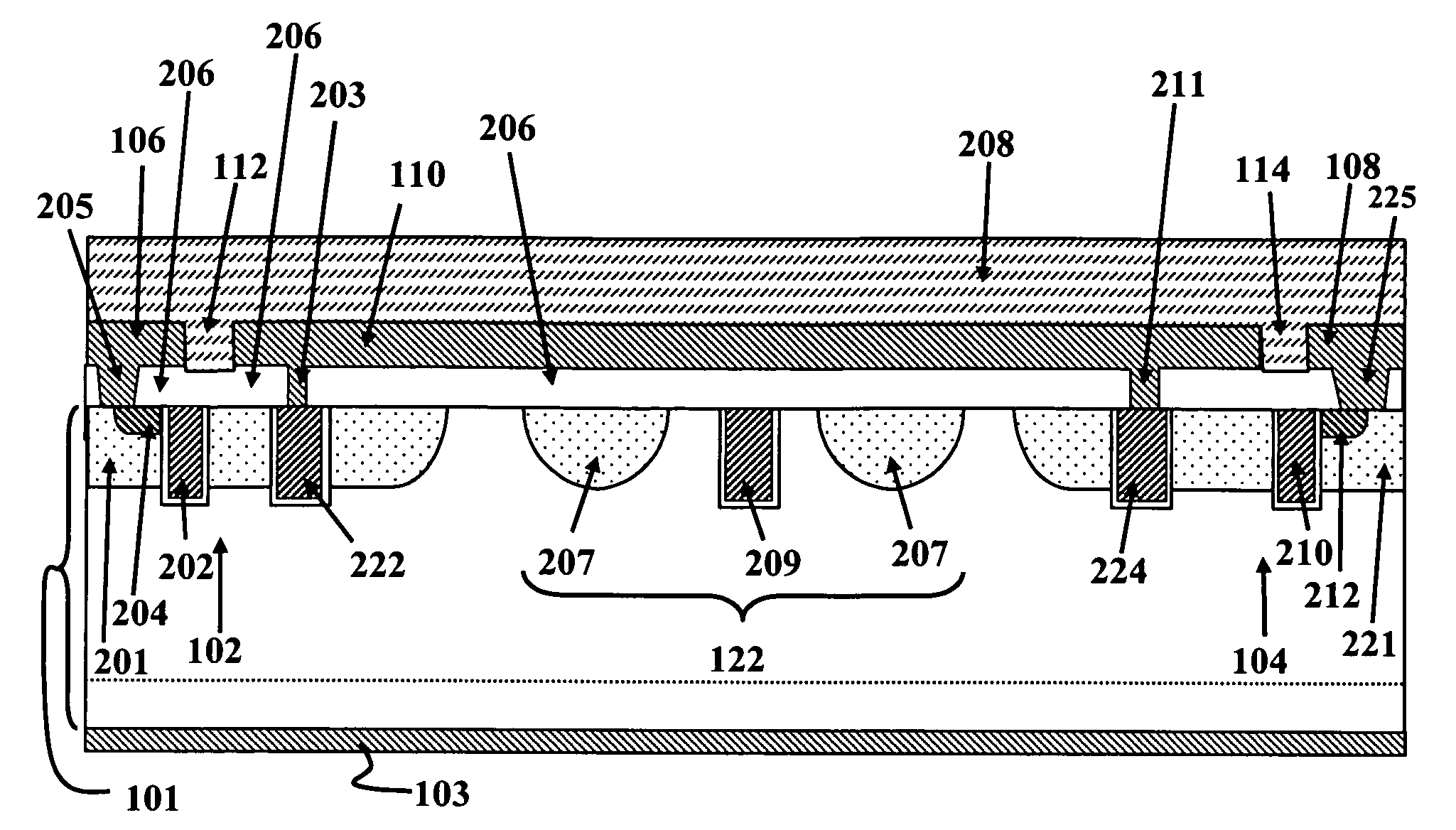 Integration of a sense FET into a discrete power MOSFET