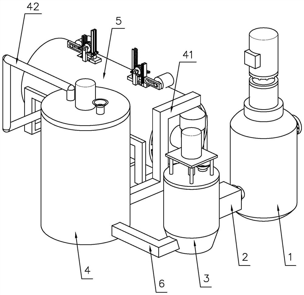 Preparation device and preparation method of hydrophobic slow-release organic-inorganic compound fertilizer