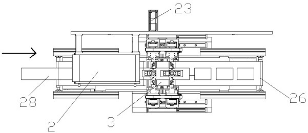 A dual-station synchronous heat-sealing and shearing mechanism for wet tissue outer packaging and its working method