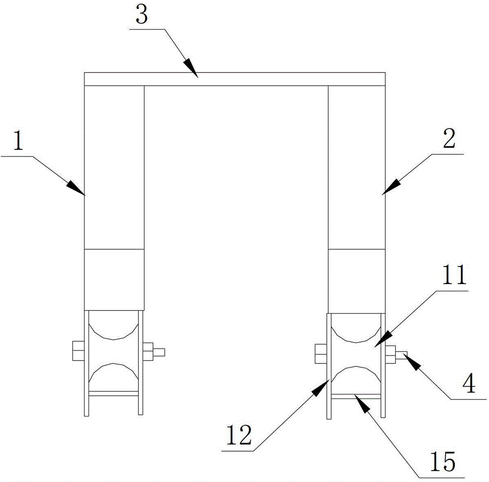 Pulley for high-altitude line or pipe diameter, and mounting method thereof