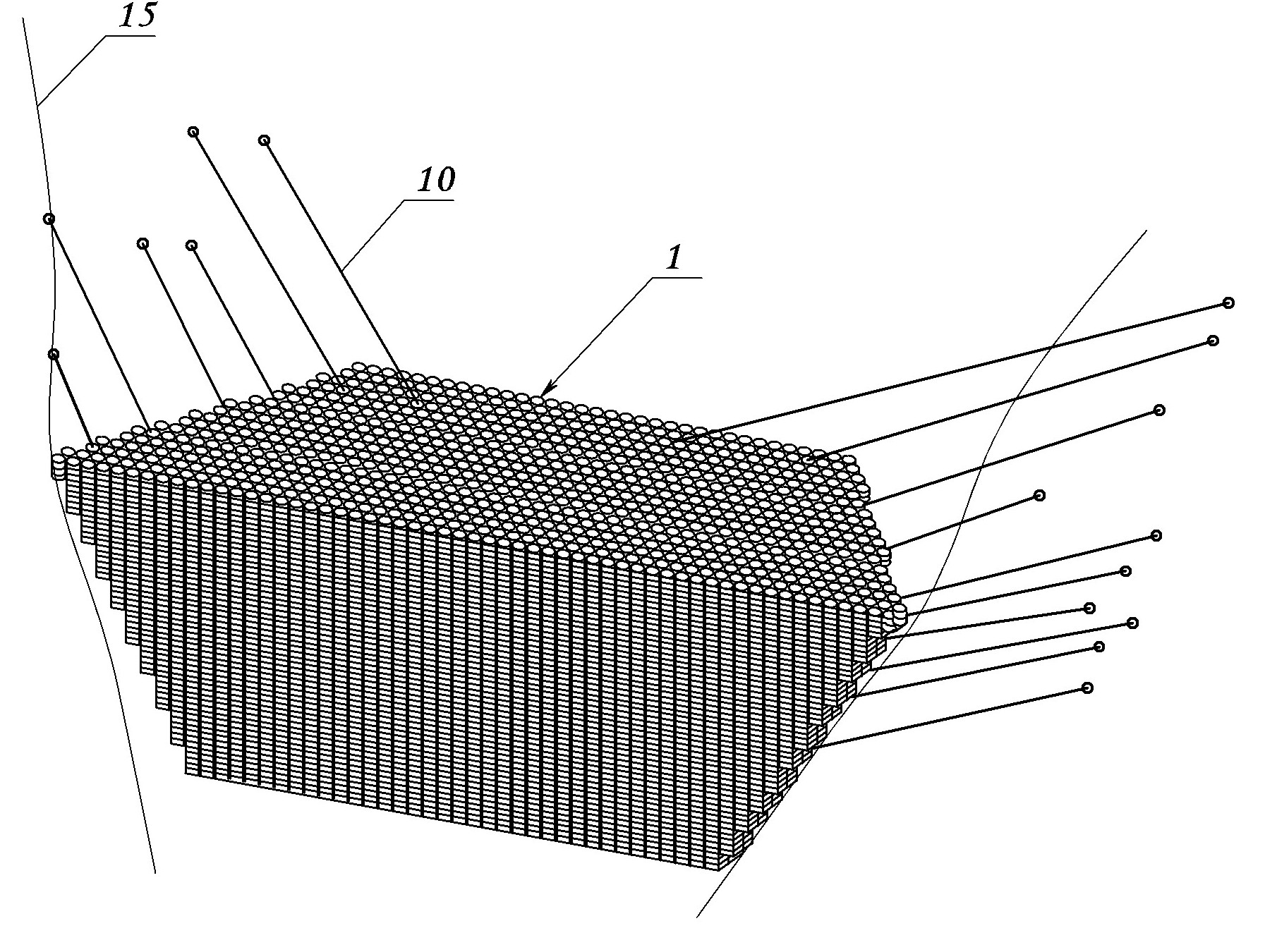 Soil-retaining dam and construction method thereof