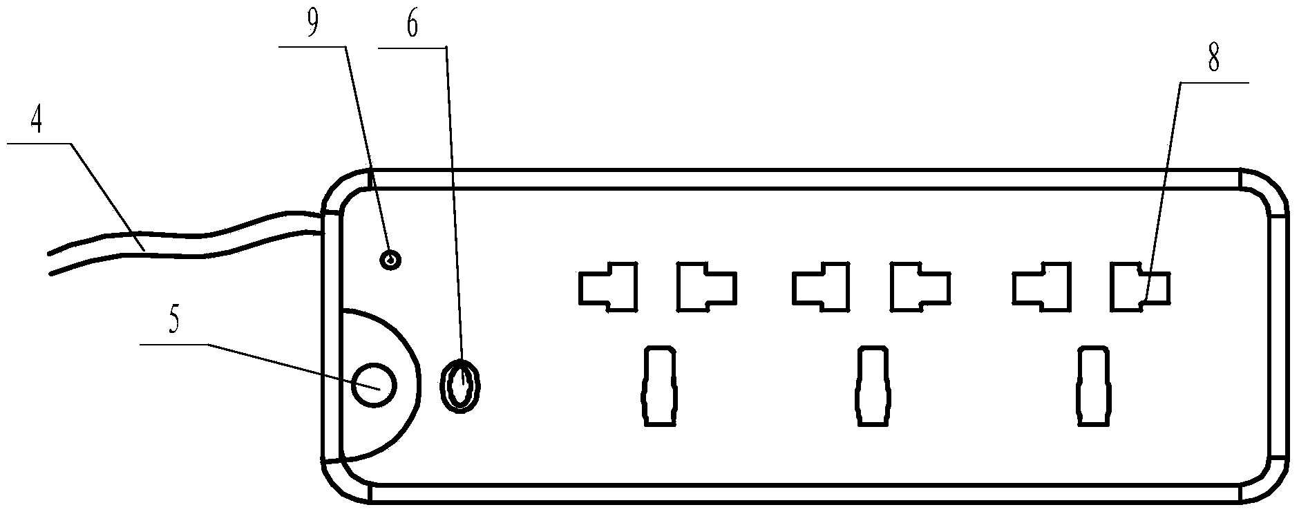 Thunder preventing type socket